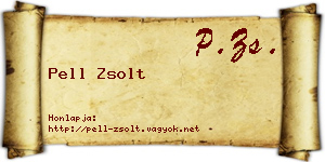 Pell Zsolt névjegykártya